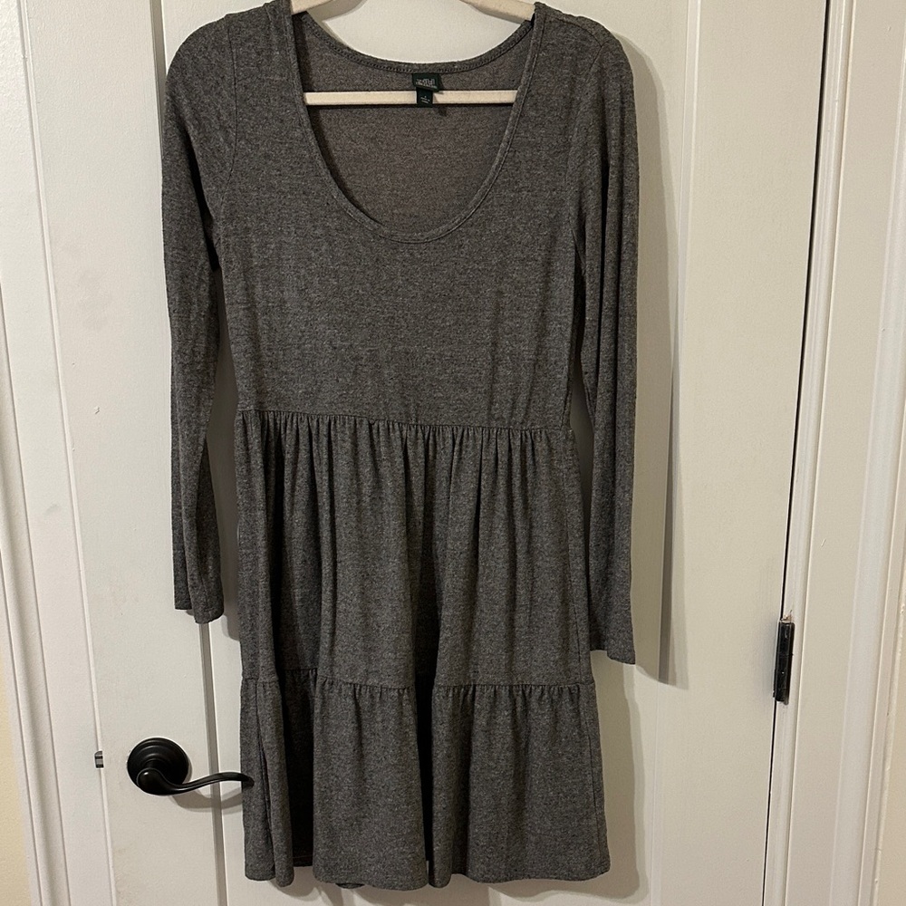 Wild Fable Charcoal Long Sleeve Mini Dress